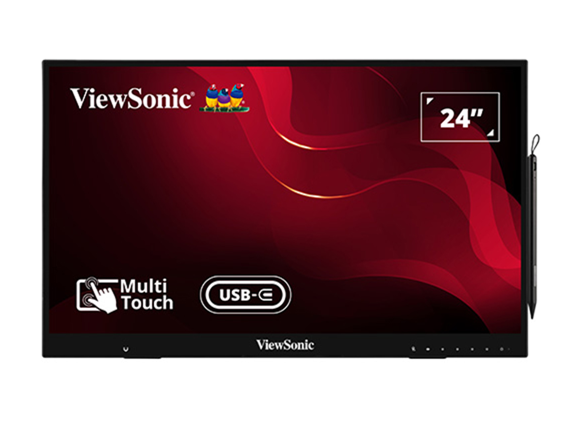 ViewSonic、MPP 2.0対応のアクティブペンとタッチに対応した23.8型液晶