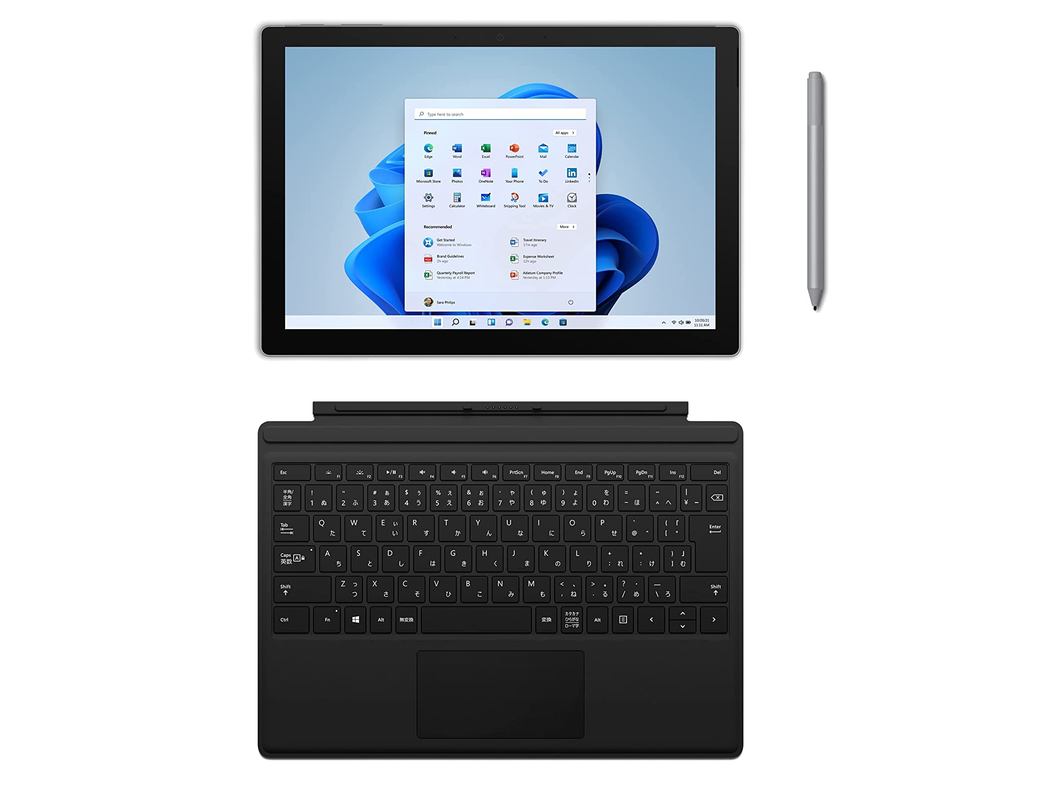 Surface Pro7 i5/8GB/128GB、ペン、キーボードセット-