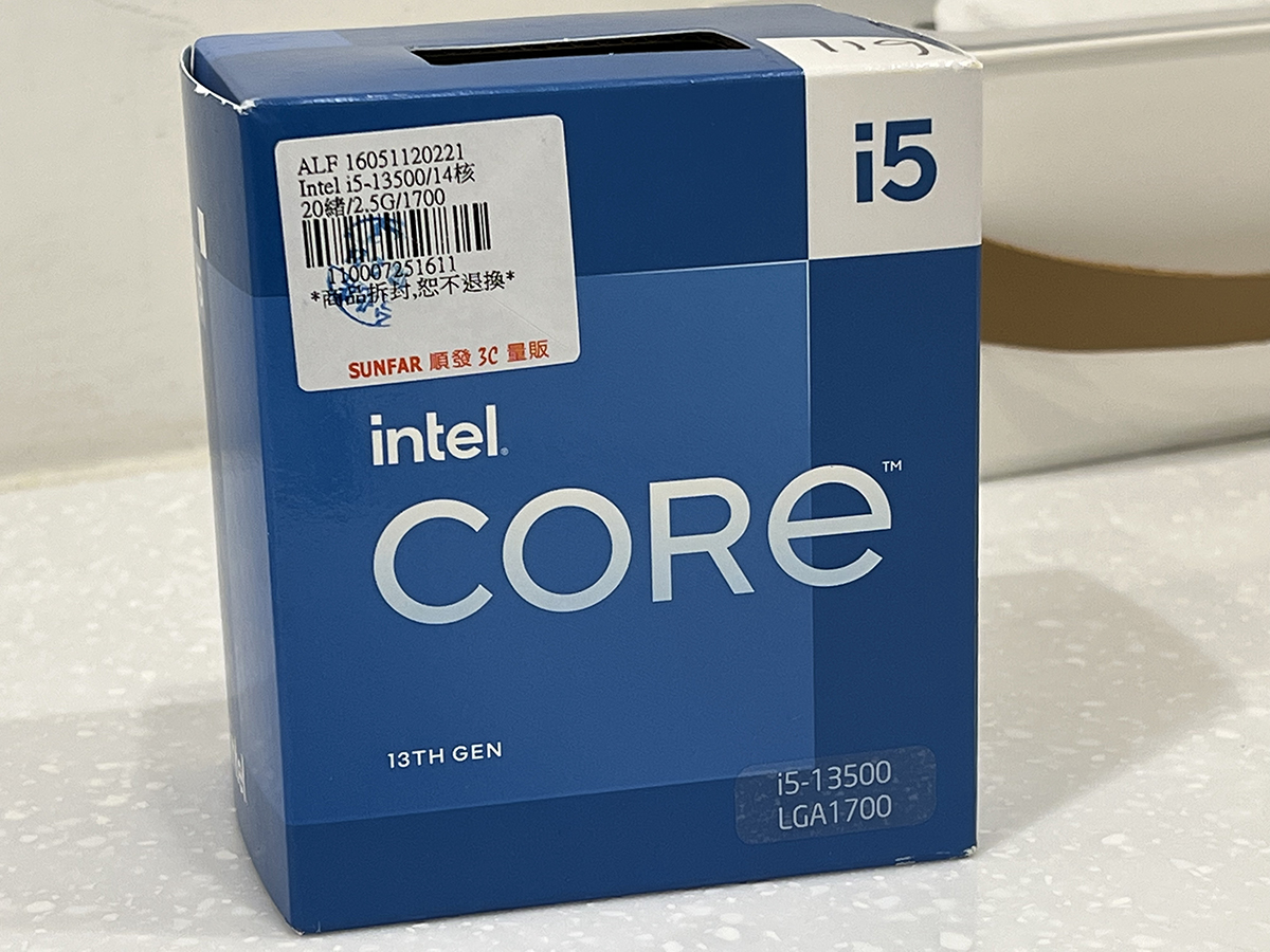 自作PCintel core i5 13500