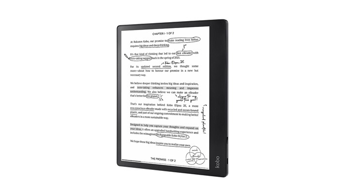 楽天、新型ペン対応の10.3型電子書籍リーダー「Kobo Elipsa 2E」 - PC