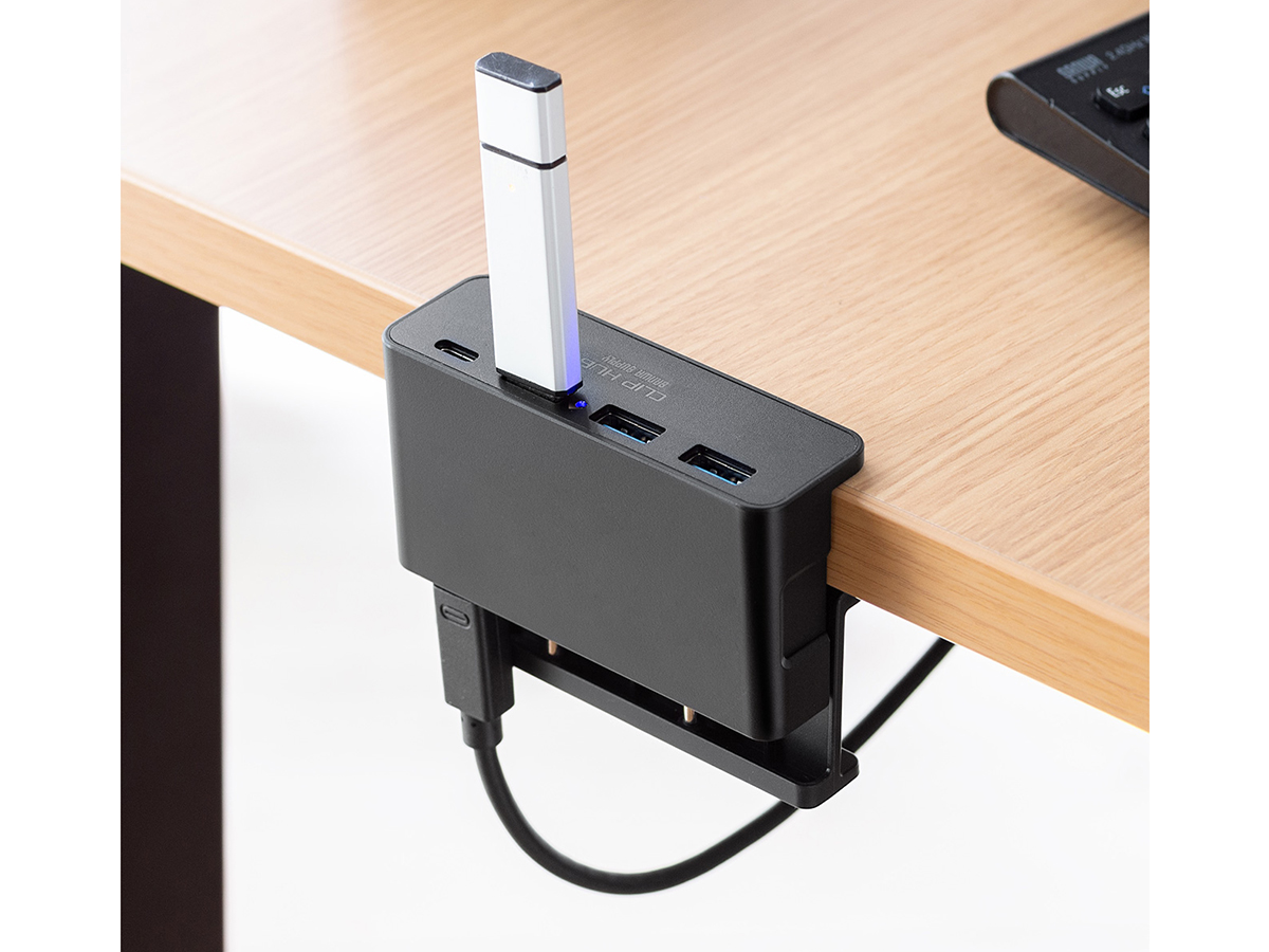 サンワサプライ、クリップ固定式の4ポートUSB 3.0ハブ - PC Watch