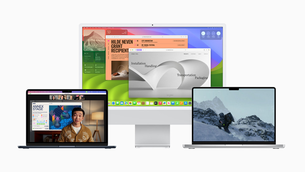macOS Sonoma登場。ウィジェットをデスクトップに配置可能に - PC Watch