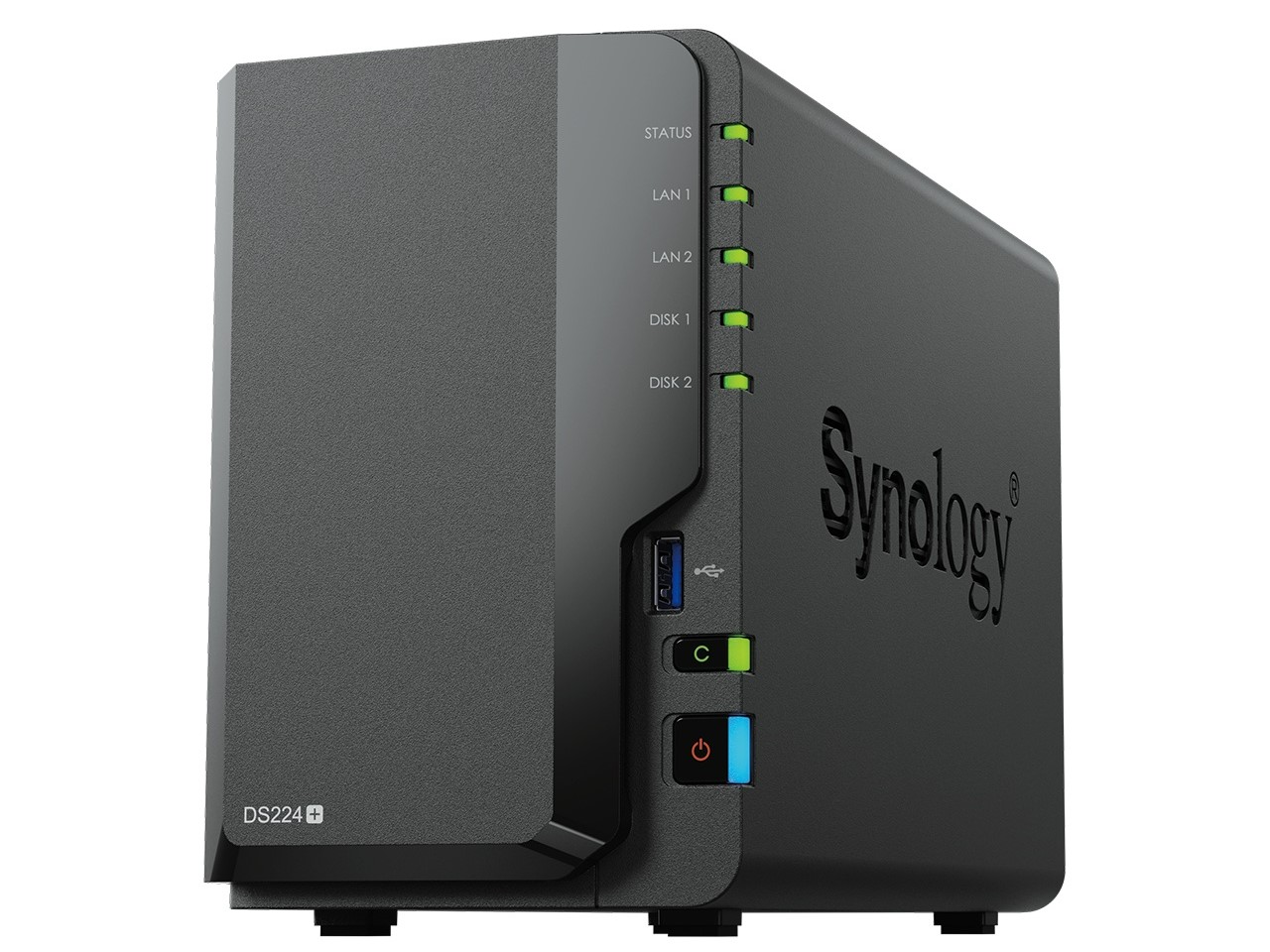 Synology NASキット 1ベイ DS124/G 2TB 内蔵HDD - PC/タブレット