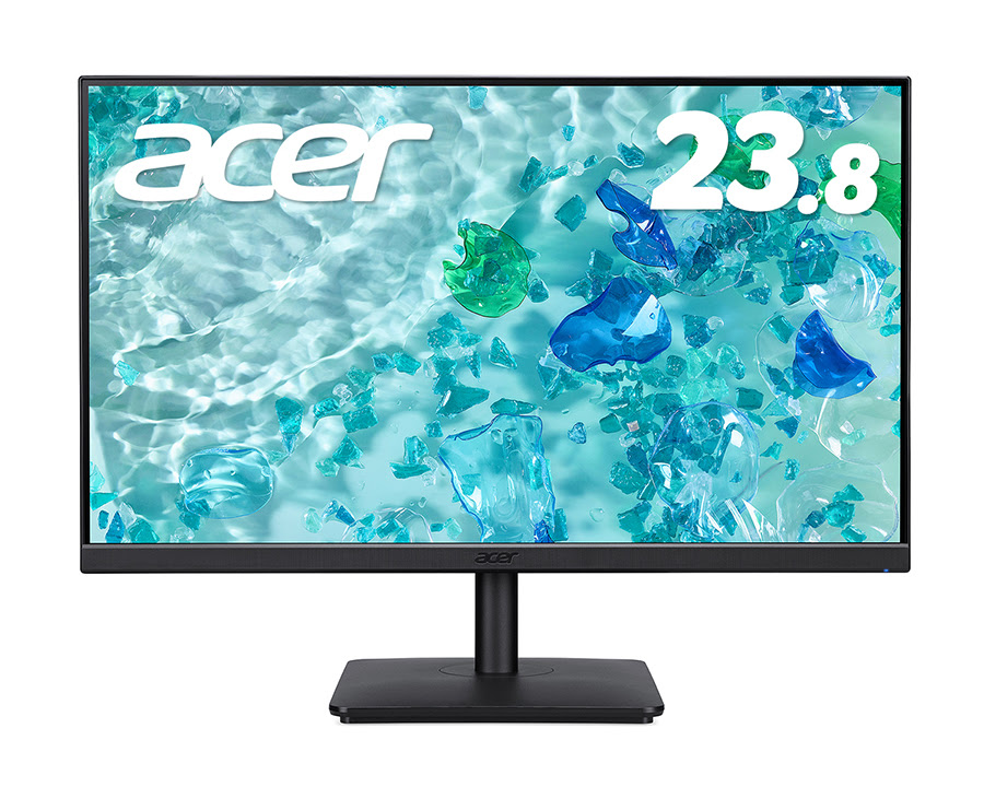 biz】再生+オーシャンバウンドプラスチックを採用した23.8型WQHDモニター - PC Watch