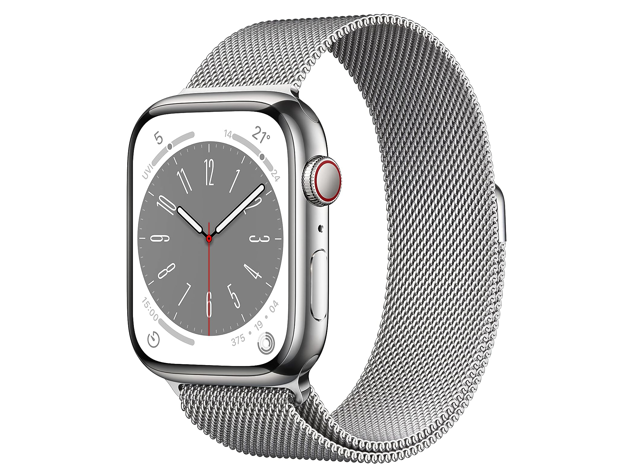 値下げ未開封 Apple Watch SE 44mm GPS+Cellularシルバーアルミケースバンド