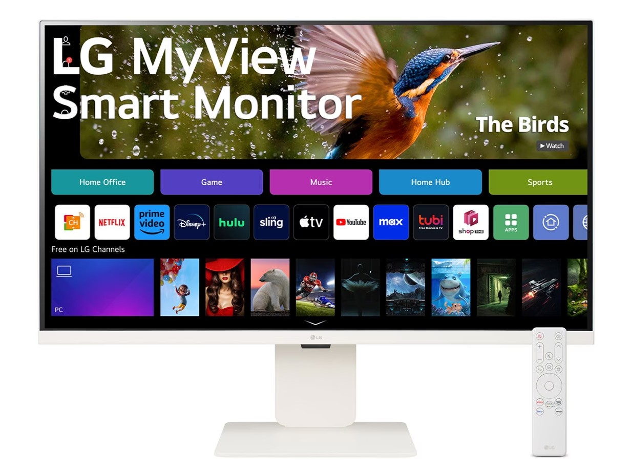 LG、単体でNetflixなど視聴できる4K 31.5型スマートモニター - PC Watch