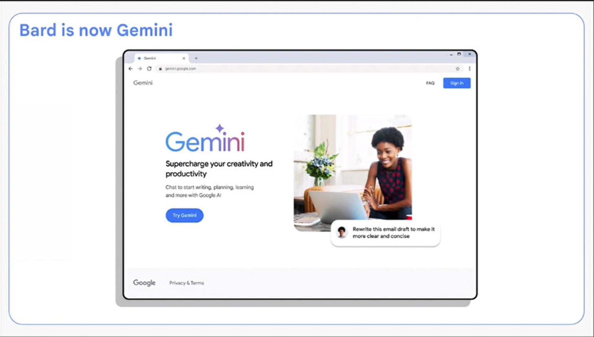 [B! Gemini] Google、AIチャットBardをGeminiにブランド変更。上位版はCopilot Proよりも安価