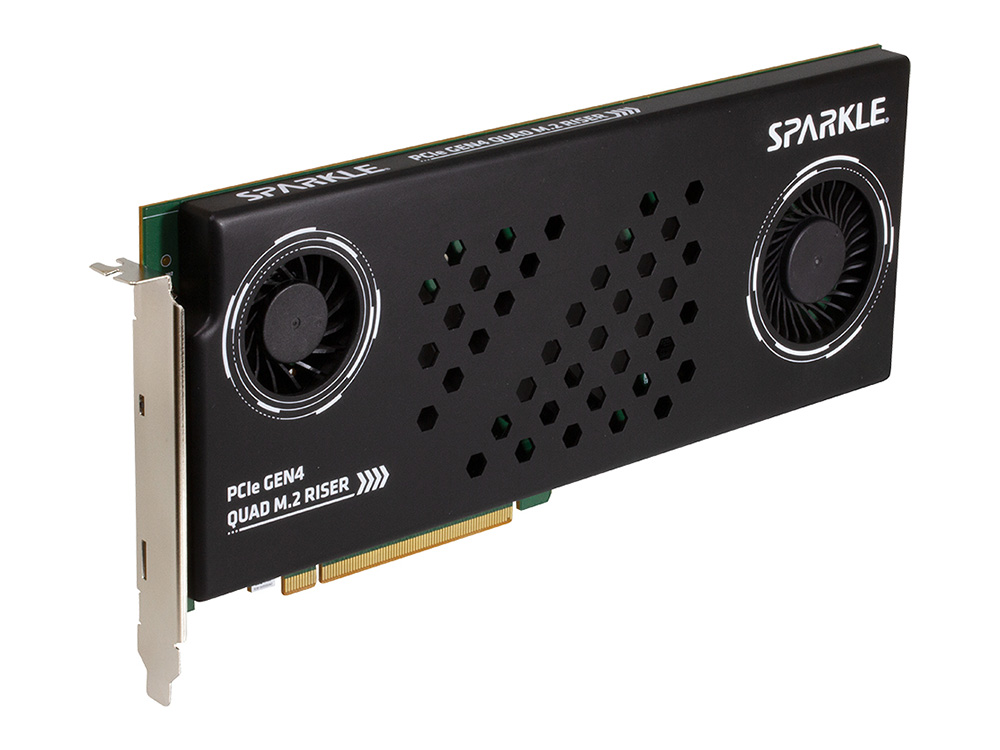 SPARKLE、M.2 SSDを最大4枚増設できるPCIe 4.0拡張カード - PC 