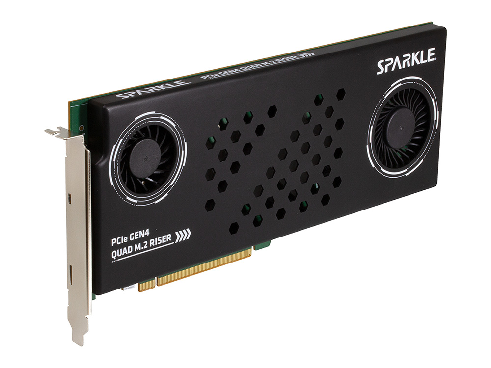 SPARKLE、M.2 SSDを最大4枚増設できるPCIe 4.0拡張カード - PC Watch