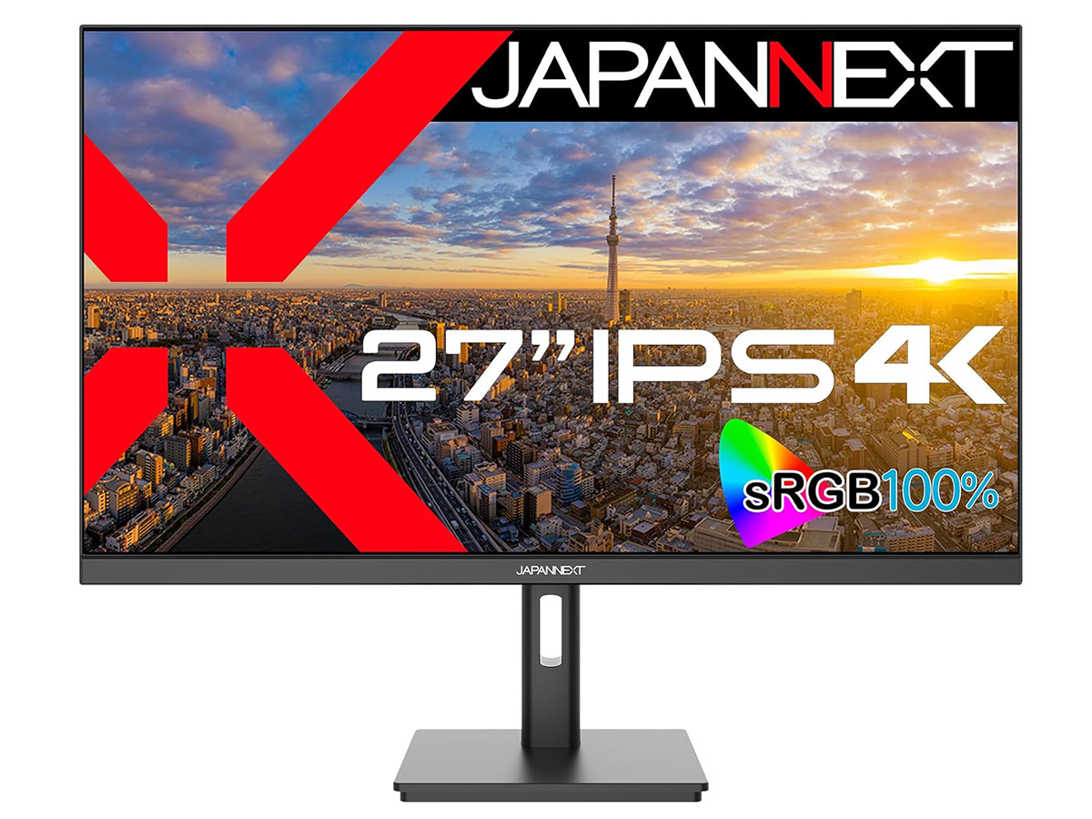 JAPANNEXT、3万3,980円の27型4K液晶モニター - PC Watch