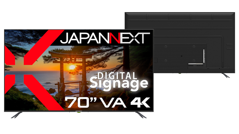 JAPANNEXT、約18万円の70インチ4K液晶モニター - PC Watch