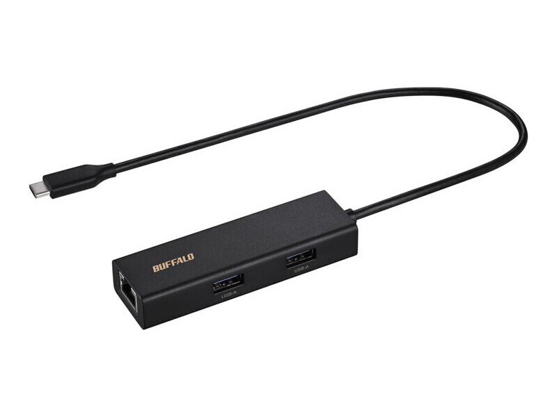 バッファロー、USB 3.0×3ハブ搭載のGigabit Ethernetアダプタ - PC Watch