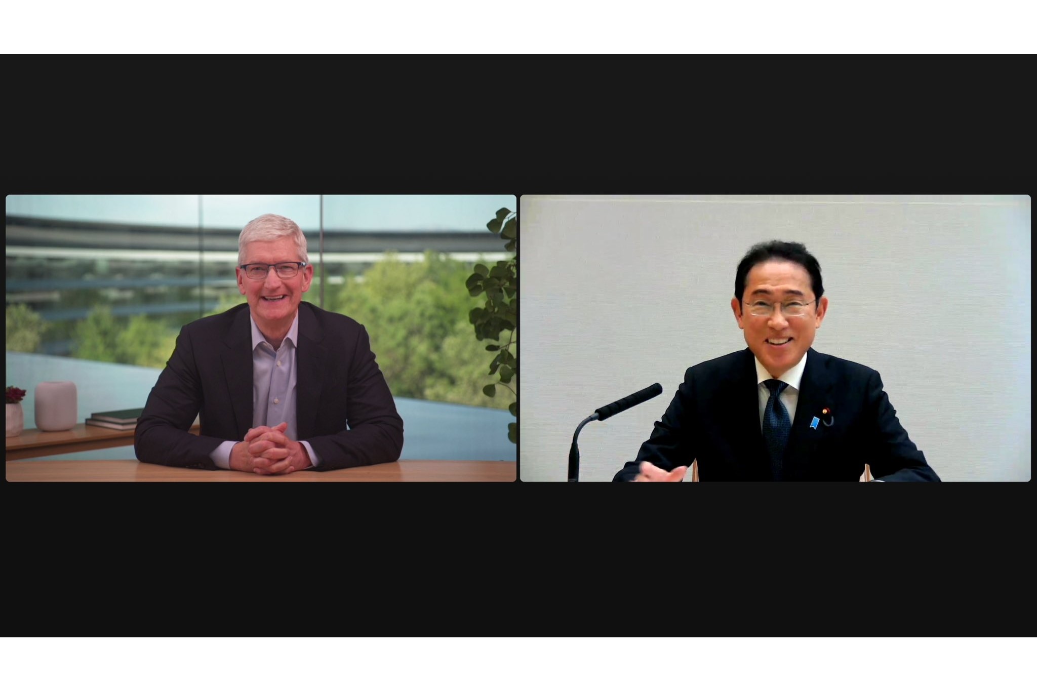 岸田太郎さま専用iPhone 岸田首相とAppleのティム・クックCEOが会談。iPhoneへのマイナカード