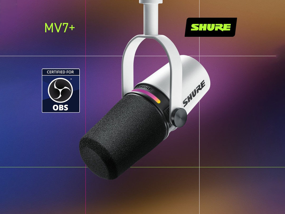 Shureのポッドキャスト向けマイクがOBS認証取得 - PC Watch
