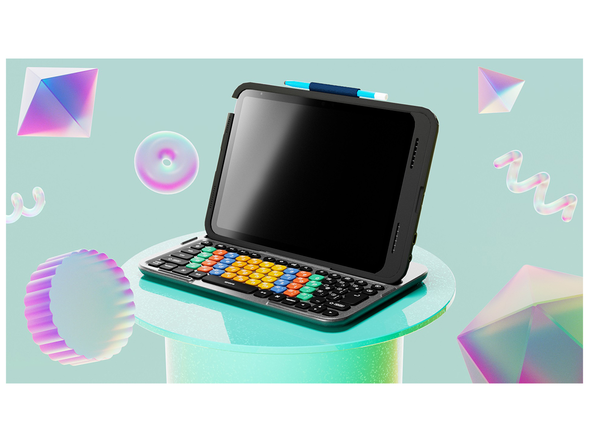 エレコム、キー入力を楽しく学習できるキーボードにiPadケース付き