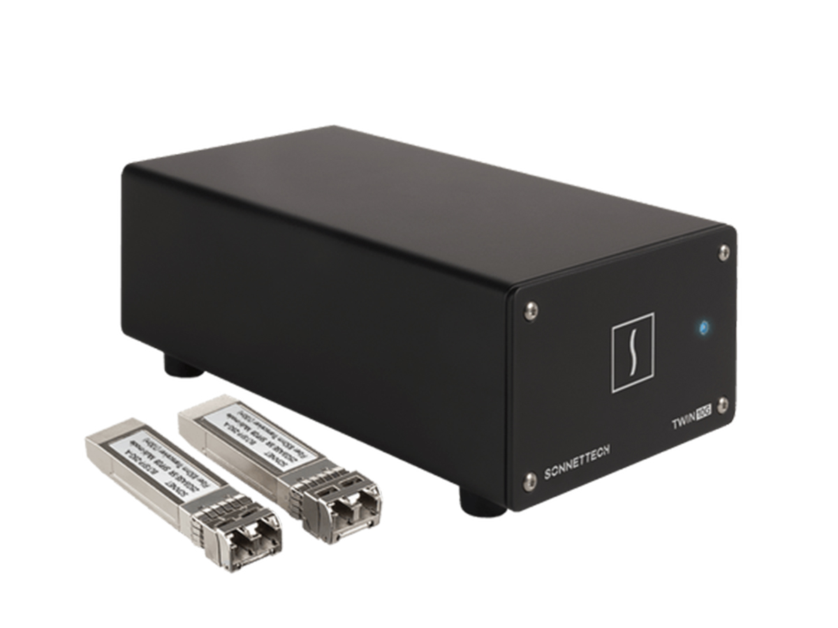 Sonnet、10GbEを2ポート備えたThunderboltアダプタ。SFP28モジュール2 