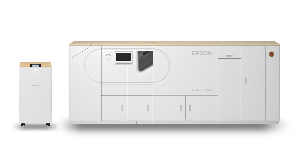 エプソン、オフィス内で使用済みの紙から再生紙を生み出す「PaperLab