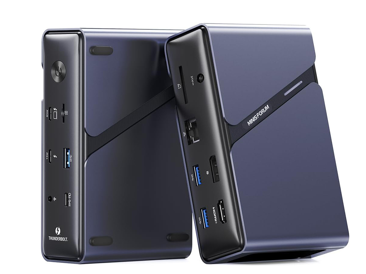 MINISFORUMからThunderbolt 4対応のドッキングステーション。3台