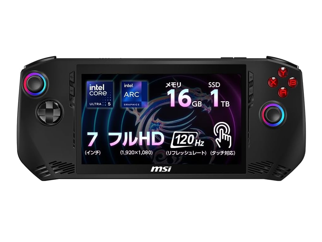 MSI Claw A1M Core Ultra 7搭載ポータブルゲーミングPC 01.jpg