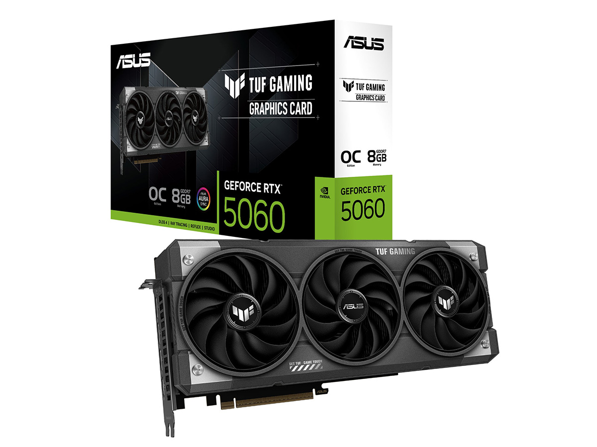 GeForce RTX 5060が5万円台で発売。小型のシングルファンモデルも - PC 