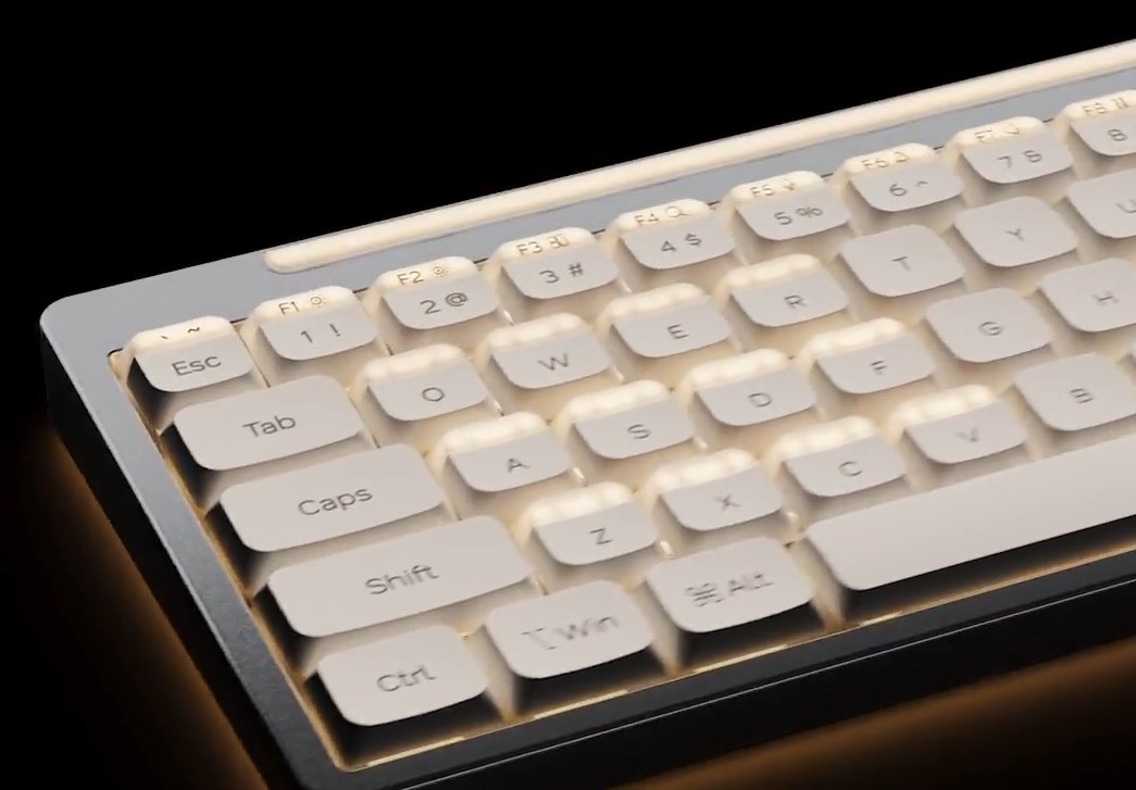 初の“(物理)デュアルアクション”キーボードがKickstarter予告 - PC Watch