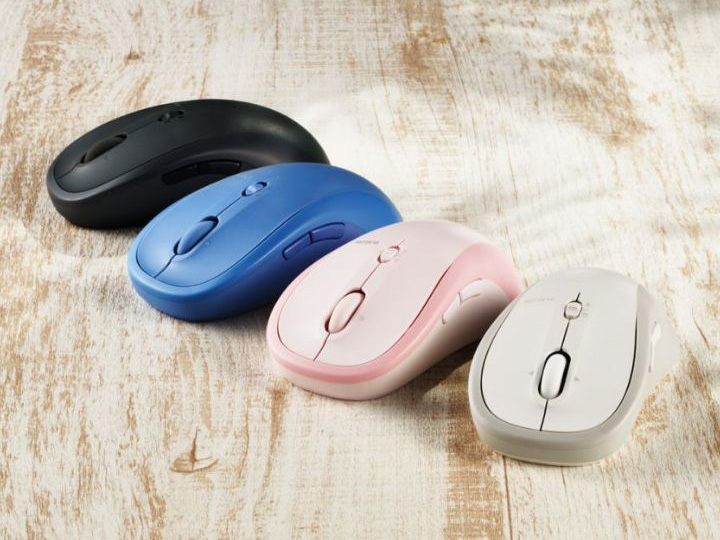 エレコム、静音スイッチ採用の左右対称型ワイヤレスマウス - PC Watch