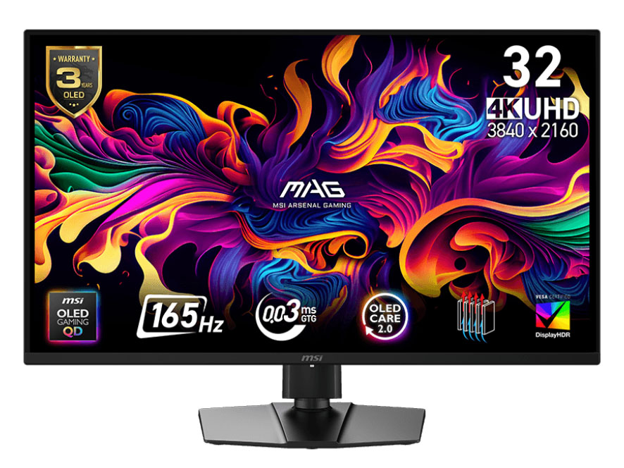 MSI、165Hz駆動のQD-OLED採用32型4Kゲーミングモニター - PC Watch