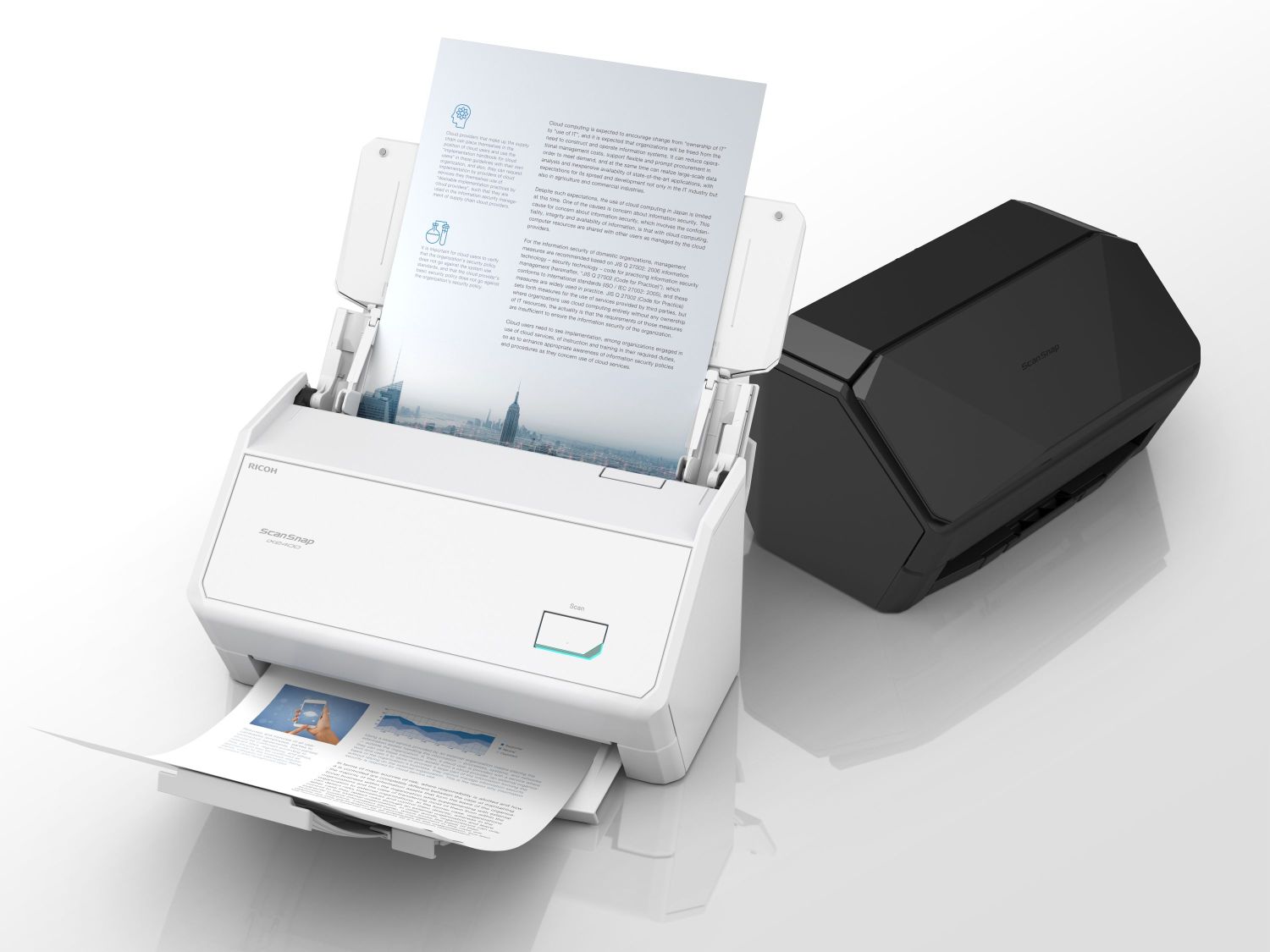 PFU、毎分45枚スキャンの「ScanSnap iX2400」。USB専用のコスト重視