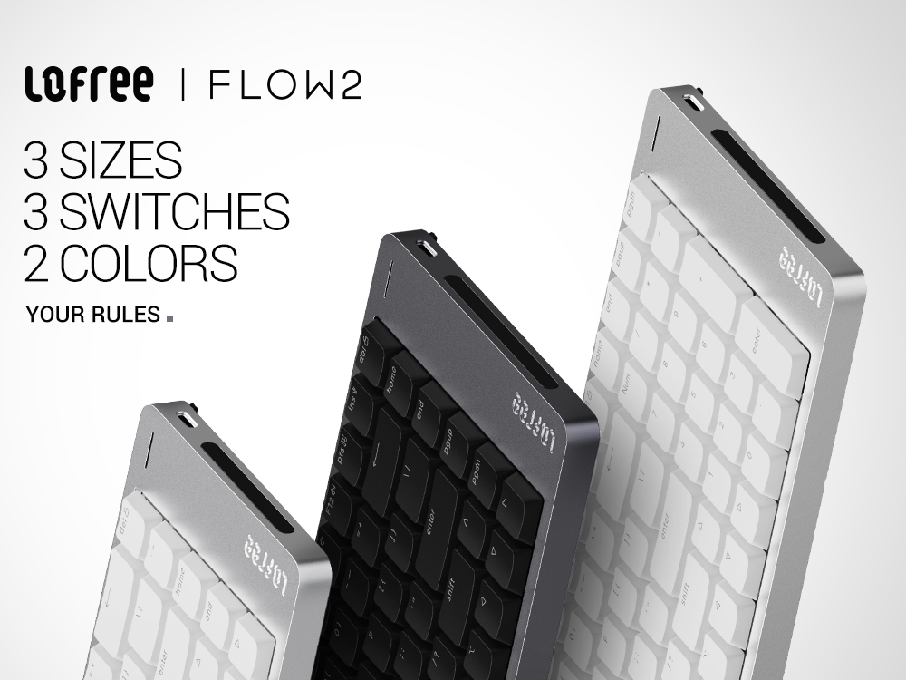 アルミボディのロープロファイルキーボード「Lofree Flow 2」 - PC Watch