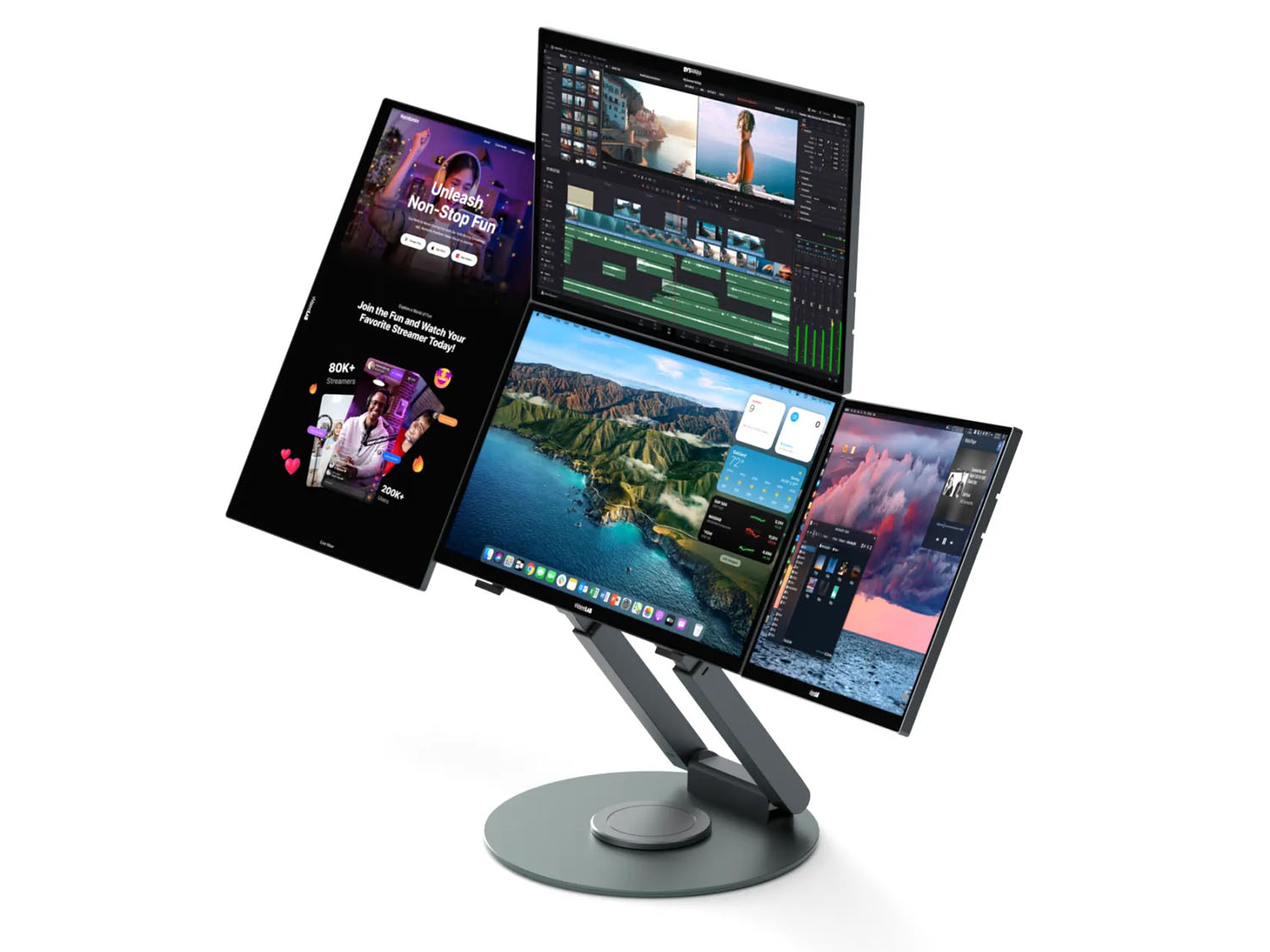 GPUに負荷をかけず、15.6型フルHDを最大4画面まで拡張できる外付け