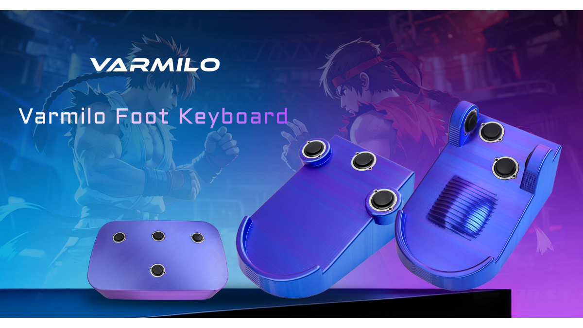 手が足りないなら踏めばいい。足用キーボードがVarmiloから