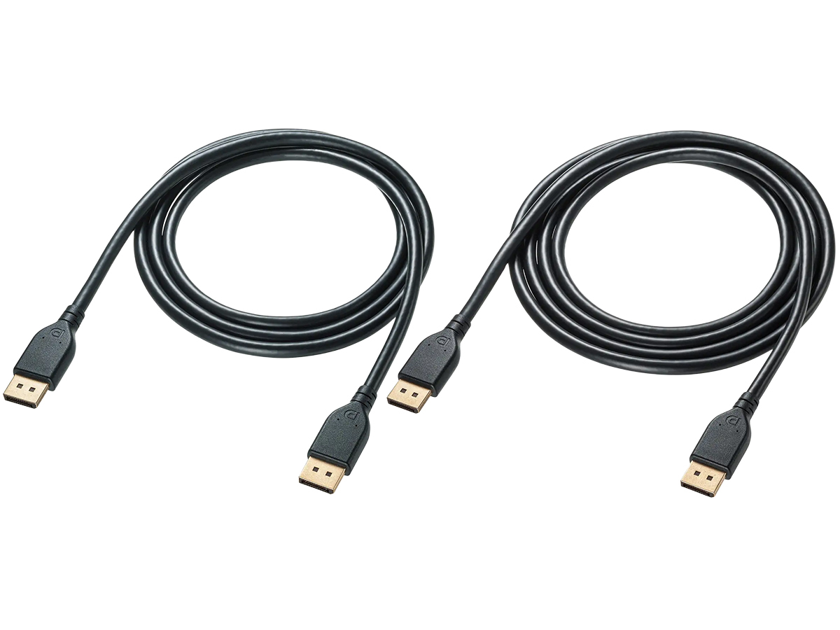 サンワサプライ、ラッチレスで抜き差ししやすいDisplayPort 2.1ケーブル