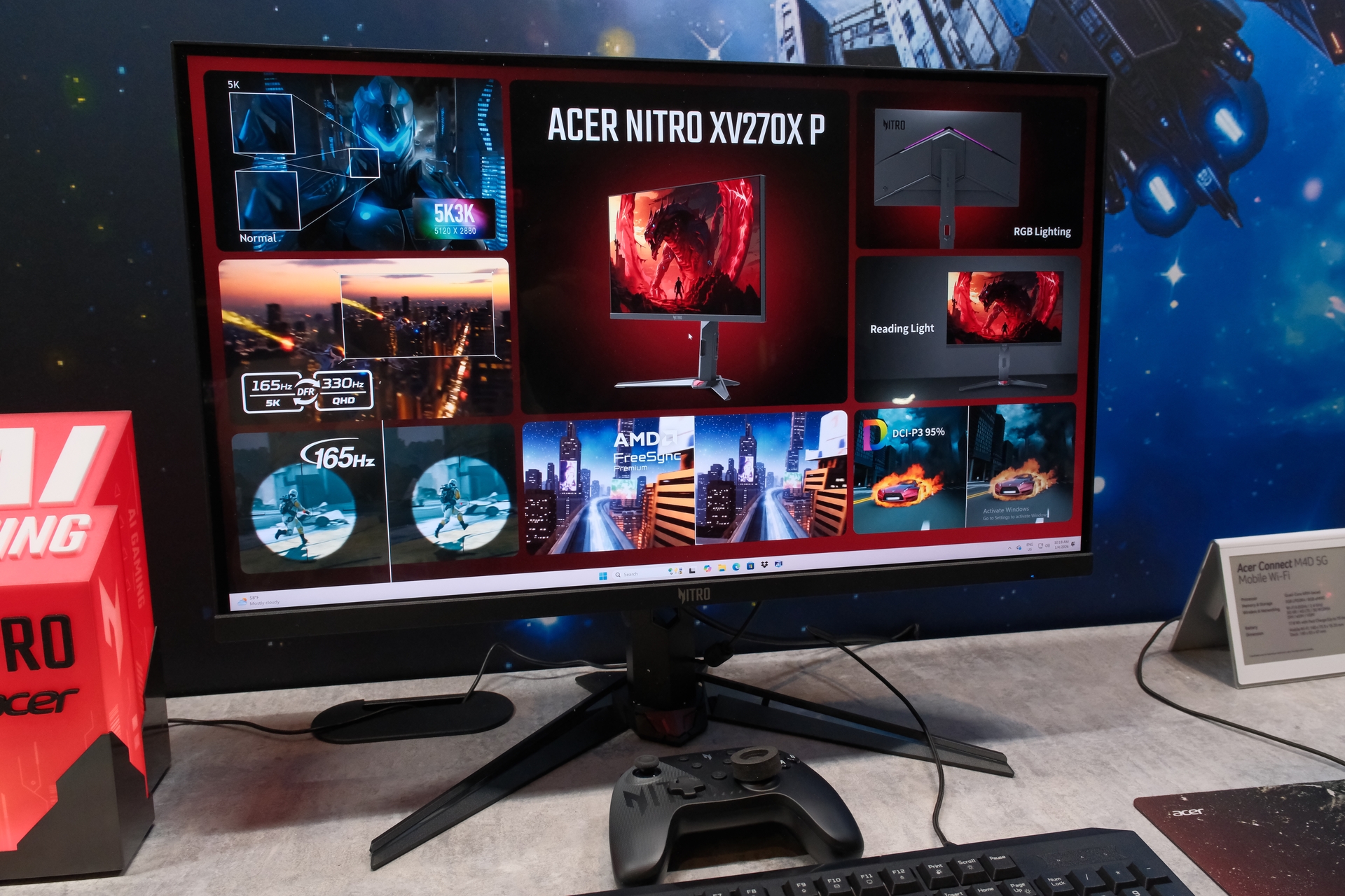 5K/165Hz対応27型ゲーミングモニターがAcerから登場。クリエイター向け