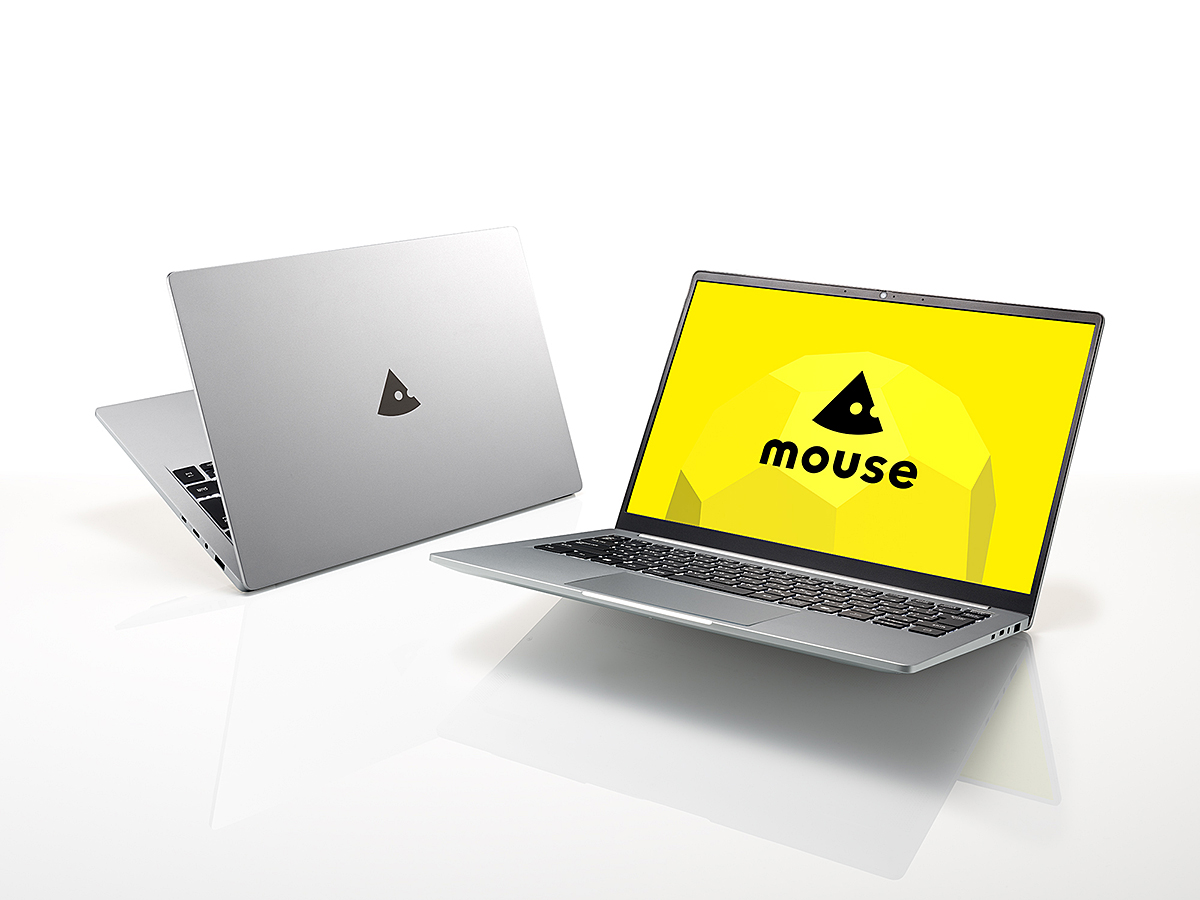 マウス、約1.09kgの14型モバイルノート。液晶はちょっと広いWUXGA