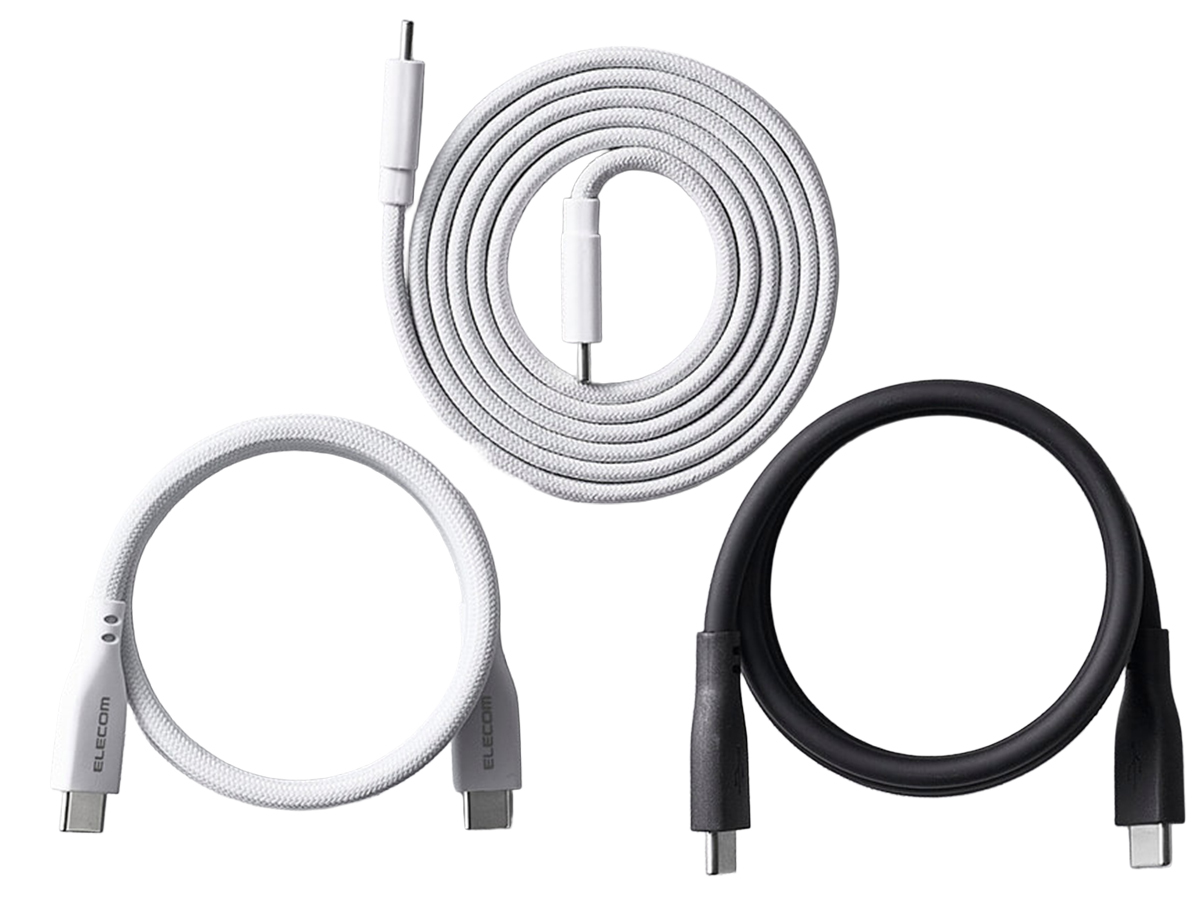 エレコム、磁石でまとまるUSB Type-Cケーブル3種