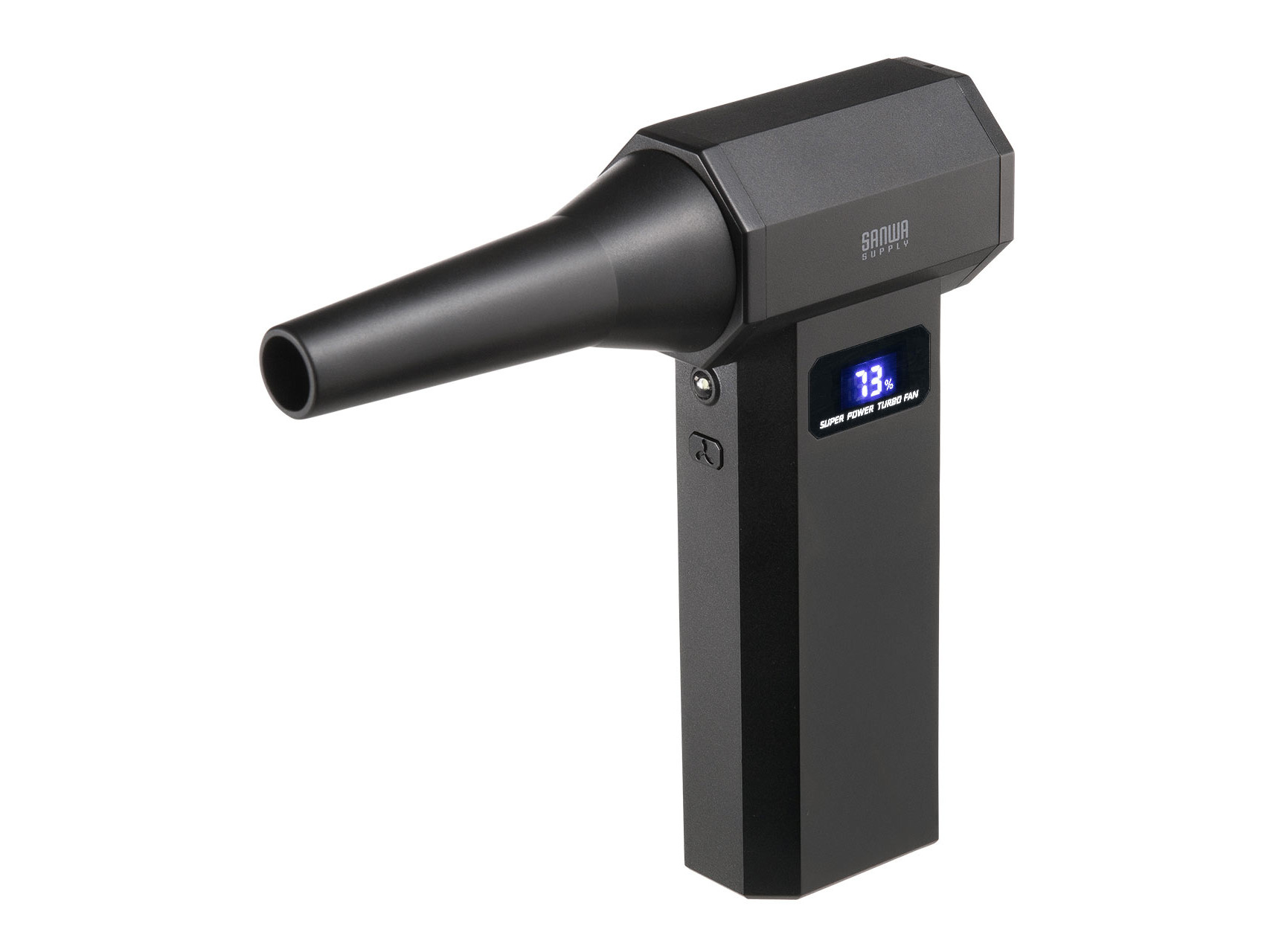 エアダスターに液晶？風力とか電力とか見られる画面付き、サンワサプライから