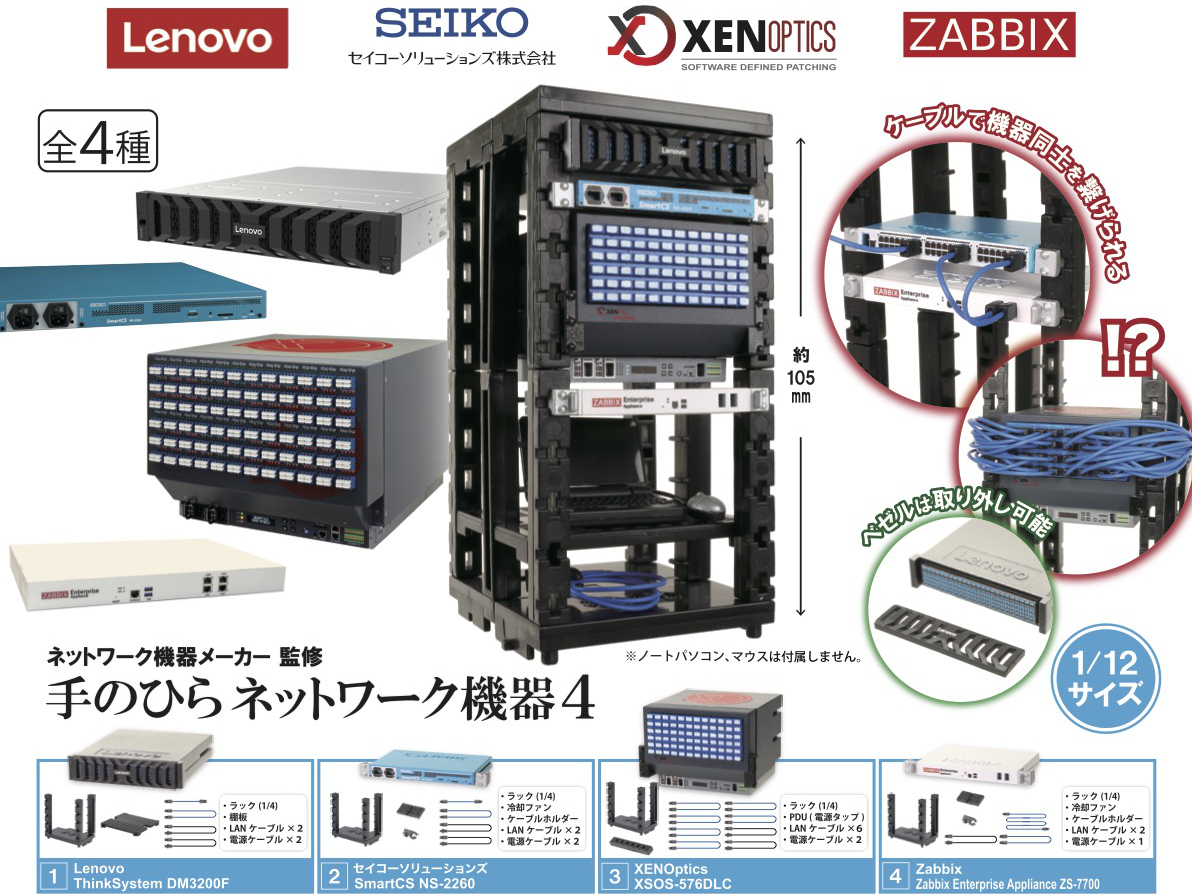 自宅にデータセンター構築。レノボやZabbixの実機を500円でミニチュア化