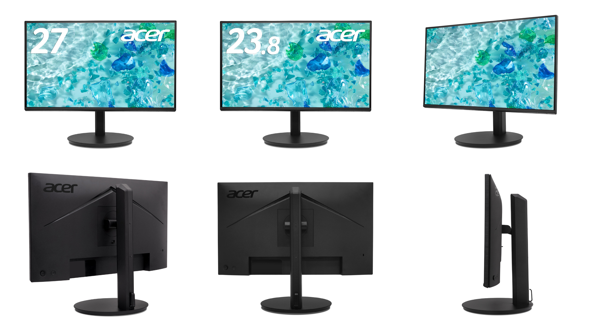 エイサー、エルゴスタンド搭載で144Hz対応の23.8型/27型フルHDモニター