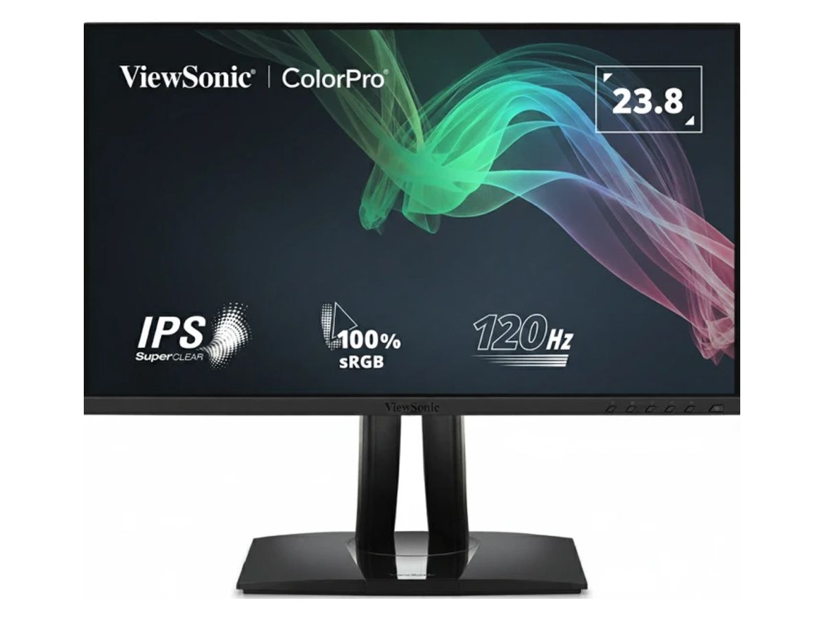 ViewSonic、120Hz/フルHD対応の23.8型カラーマネジメントモニター