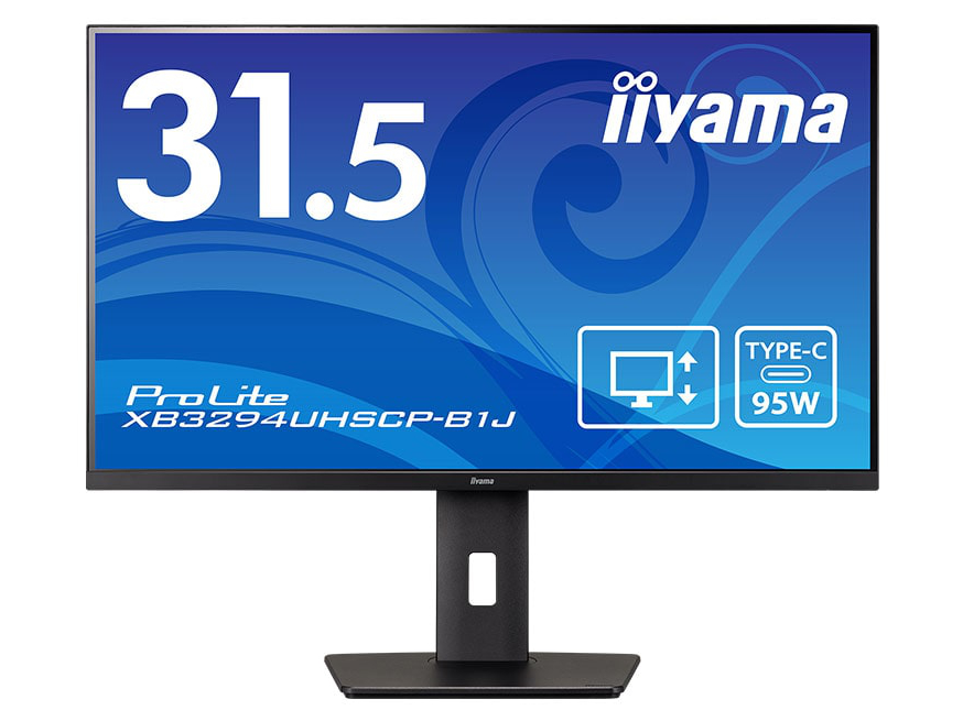 iiyama、USB Type-C給電対応の31.5型4Kモニター
