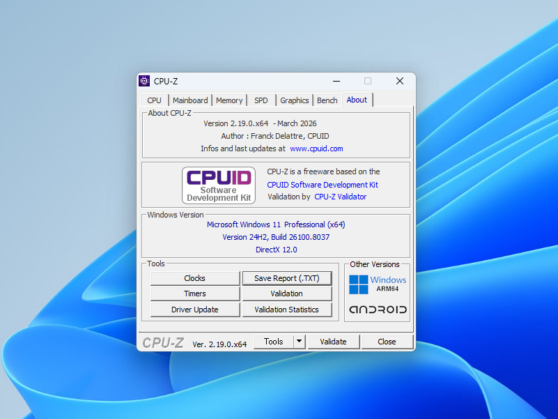 CPU-Z、CPU偽装に対応。正しい情報が表示されるように