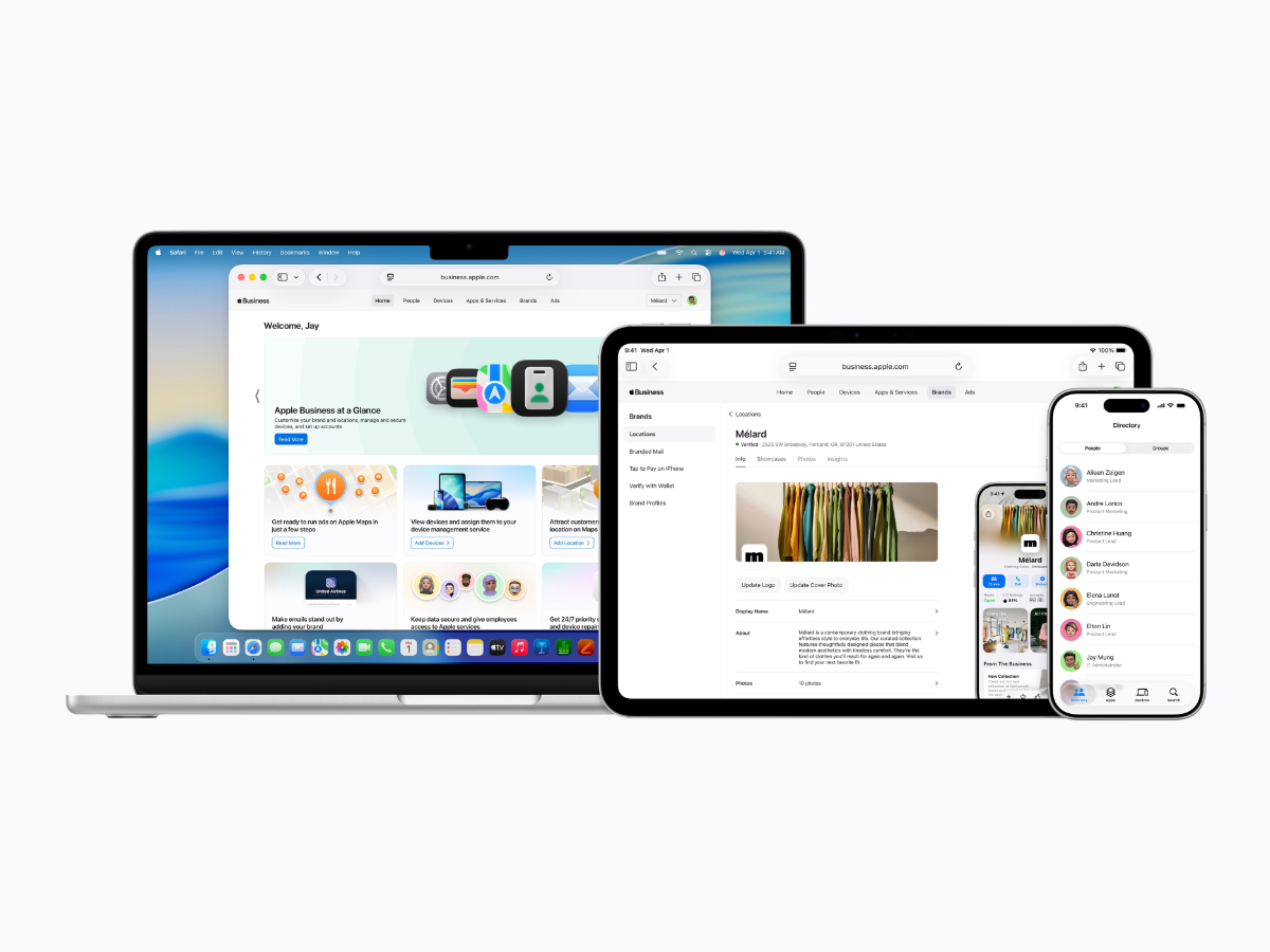 Apple、デバイス管理など統合した法人向けサービス「Apple Business」