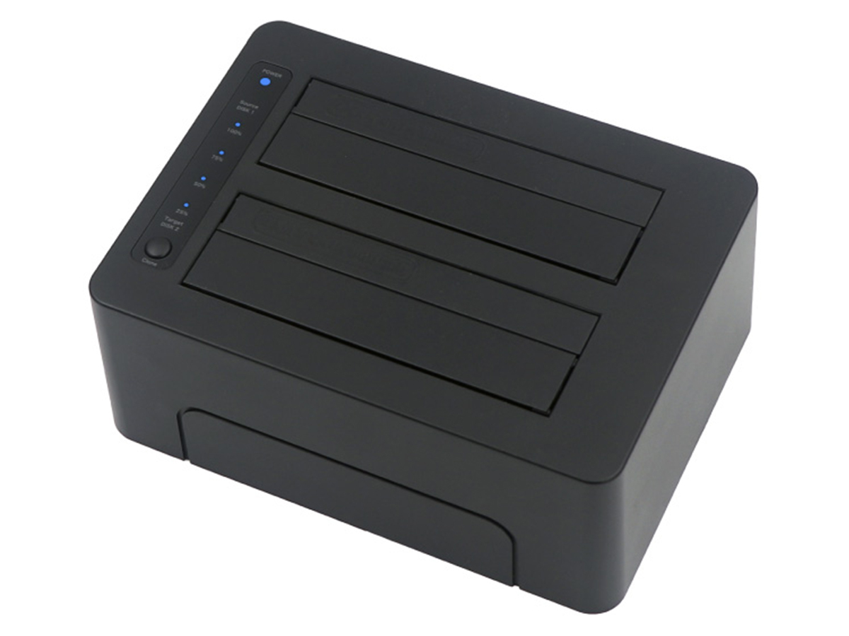 PC不要で高速クローン、エラースキップ対応のHDD/SSDスタンド