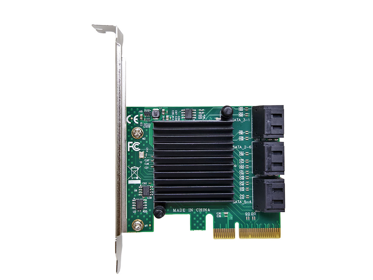 エアリア、SATA 6Gbpsを6基追加できる拡張カード