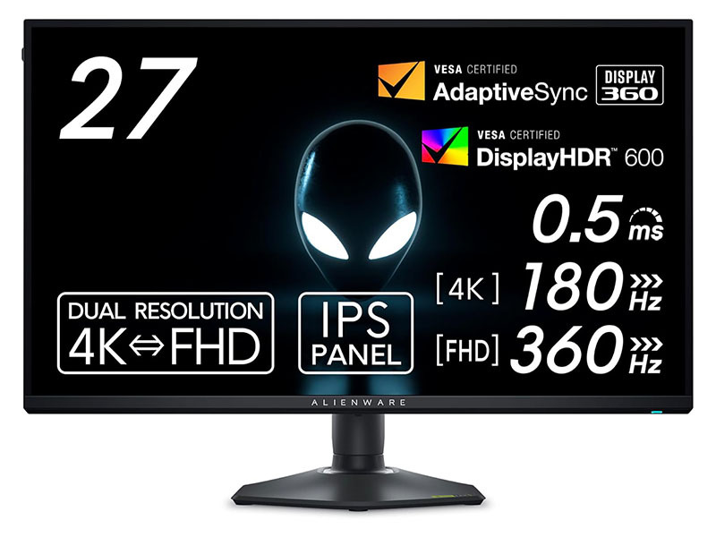 【本日みつけたお買い得品】デルのデュアル解像度対応4Kゲーミングモニターが1.1万円引き