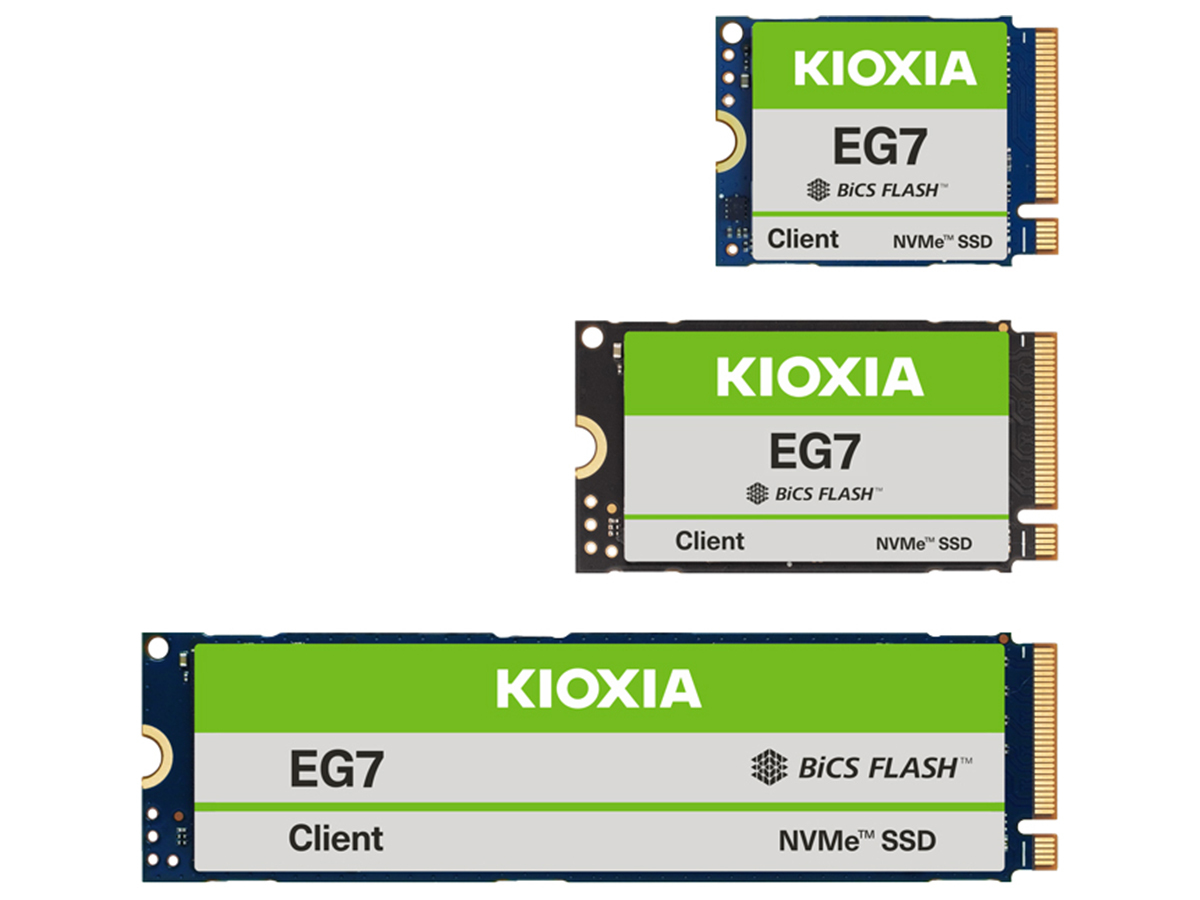 キオクシア、最大7,000MB/sの第8世代QLC搭載クライアント向けSSD