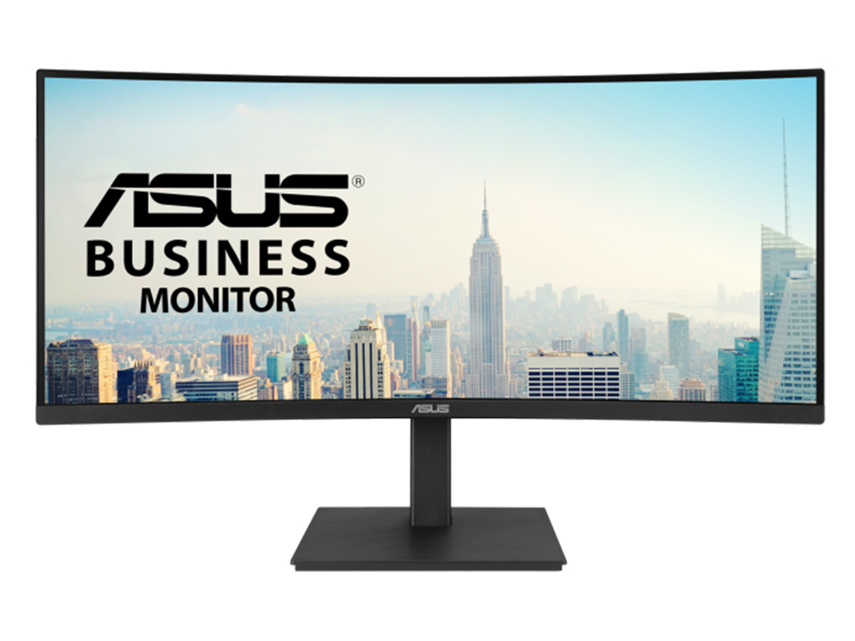 ASUS、96W給電とLANに対応した34型湾曲ウルトラワイドモニター
