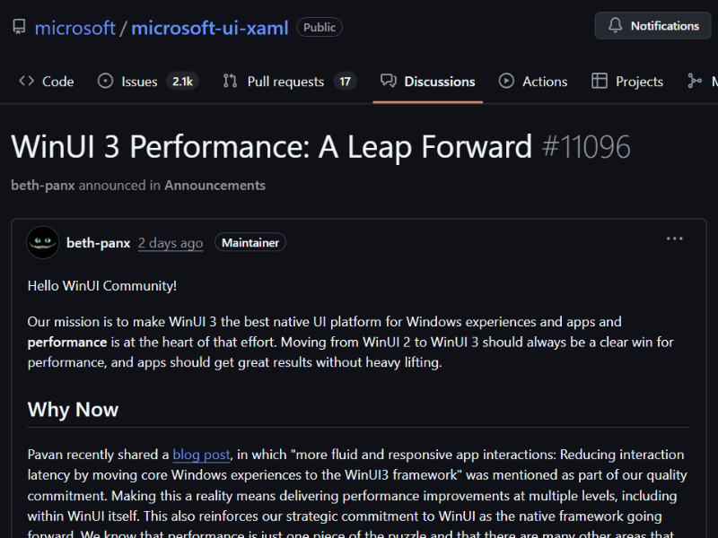 Windows 11のエクスプローラー高速化へ。WinUI 3で処理時間を25%短縮
