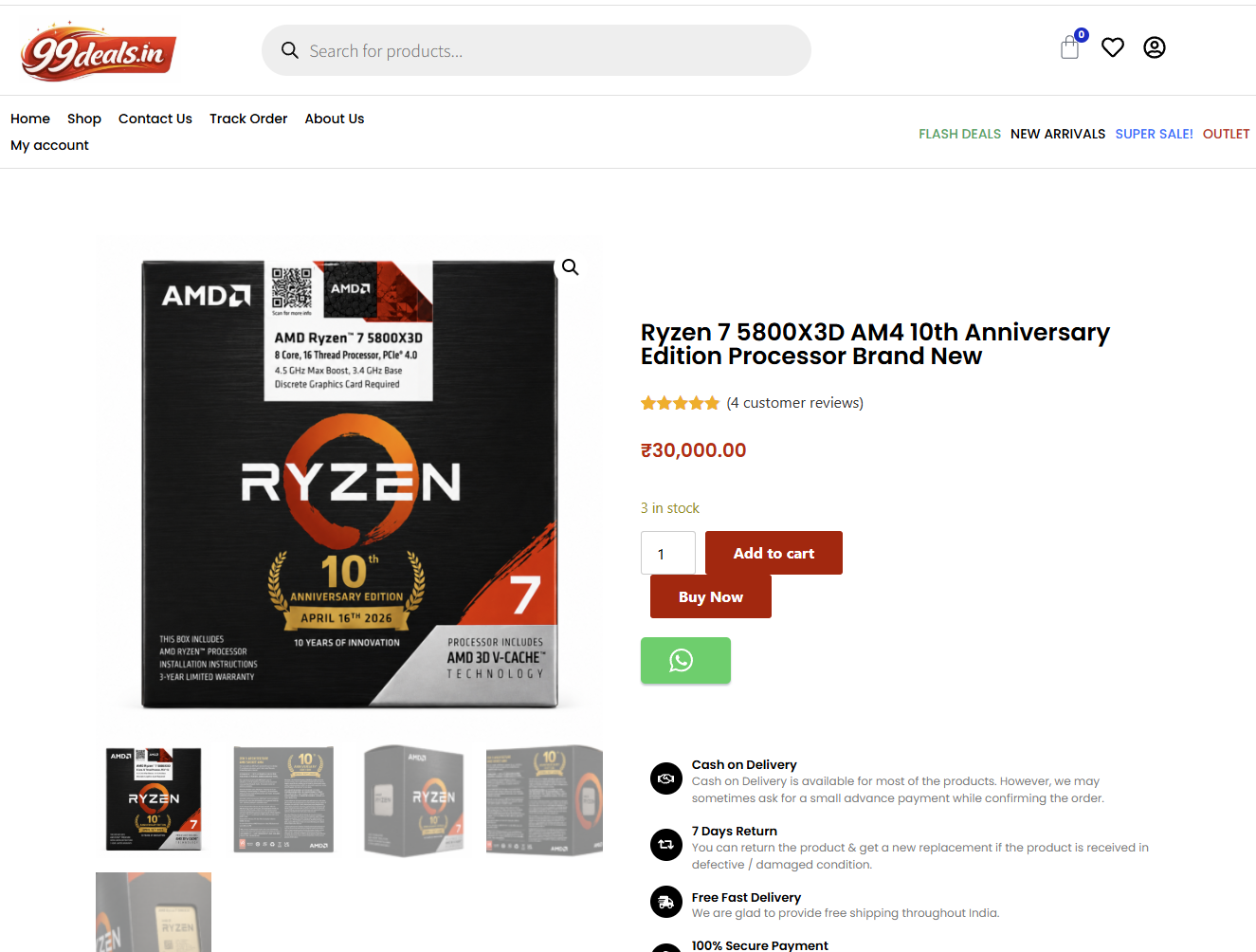 やじうまPC Watch】インドで謎の10周年記念版「Ryzen 7 5800X3D」が