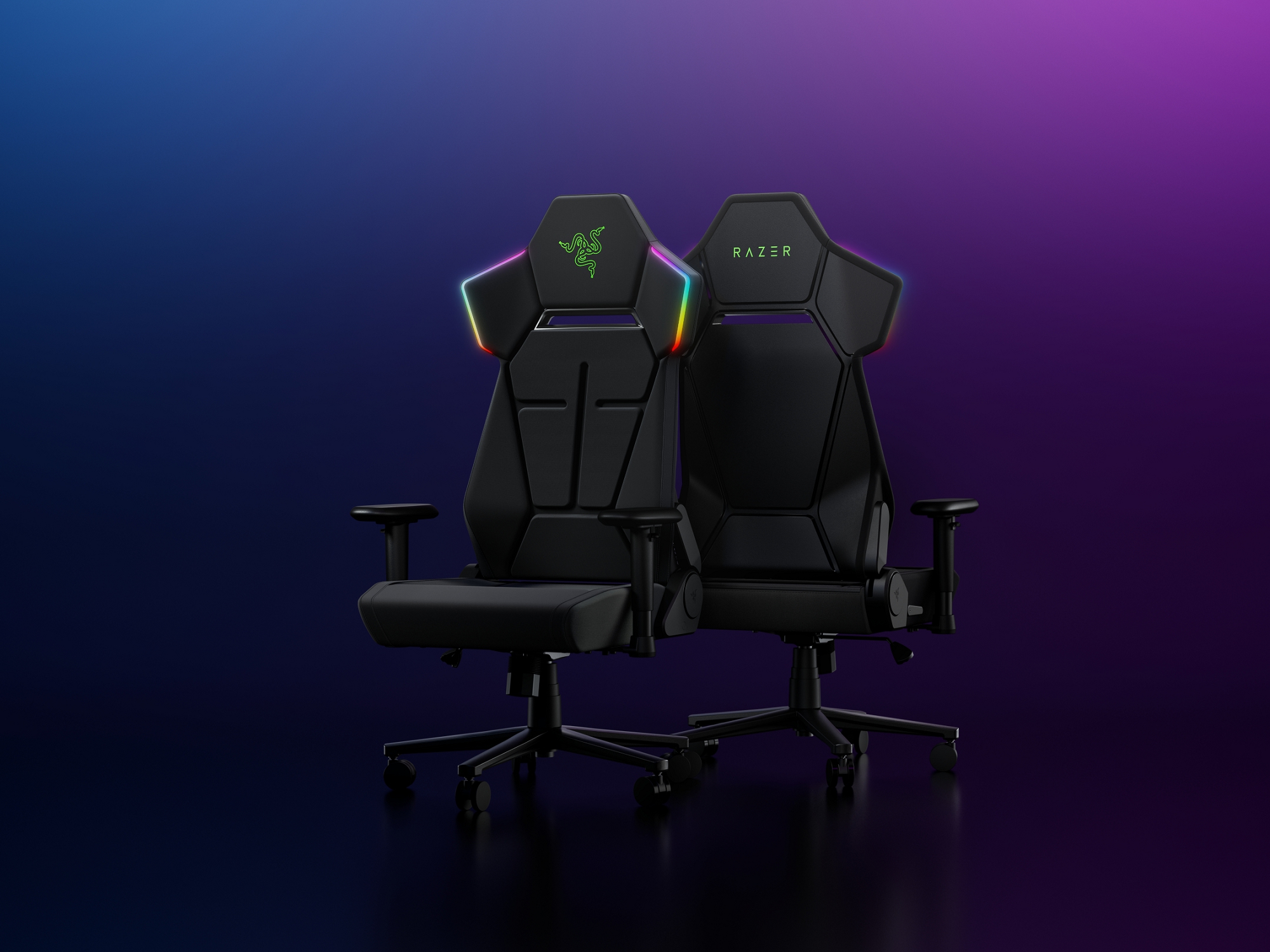 Razer、1,680万色に光るRGBゲーミングチェア
